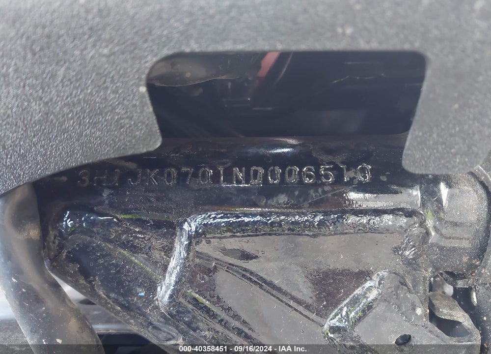 2022 HONDA NVA110 B VIN: 3H1JK0701ND006510