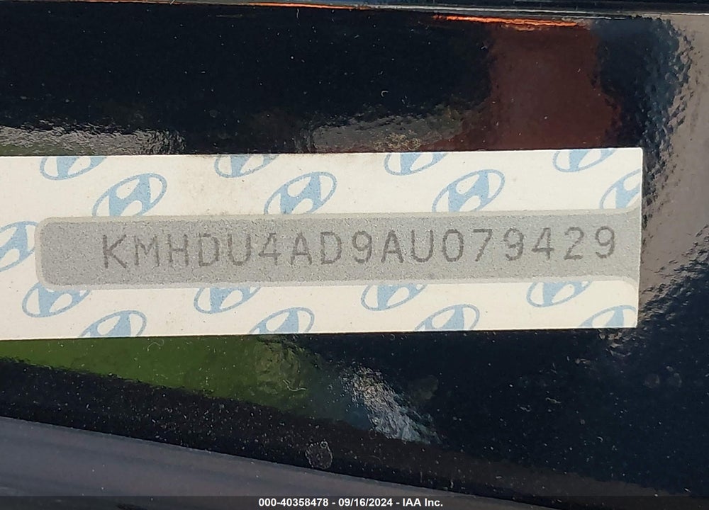 2010 HYUNDAI ELANTRA GLS VIN: KMHDU4AD9AU079429