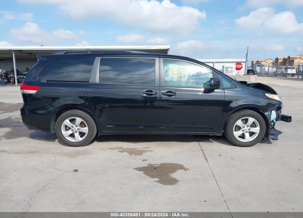 2013 TOYOTA SIENNA LE V6 8 PASSENGER VIN: 5TDKK3DC0DS363765