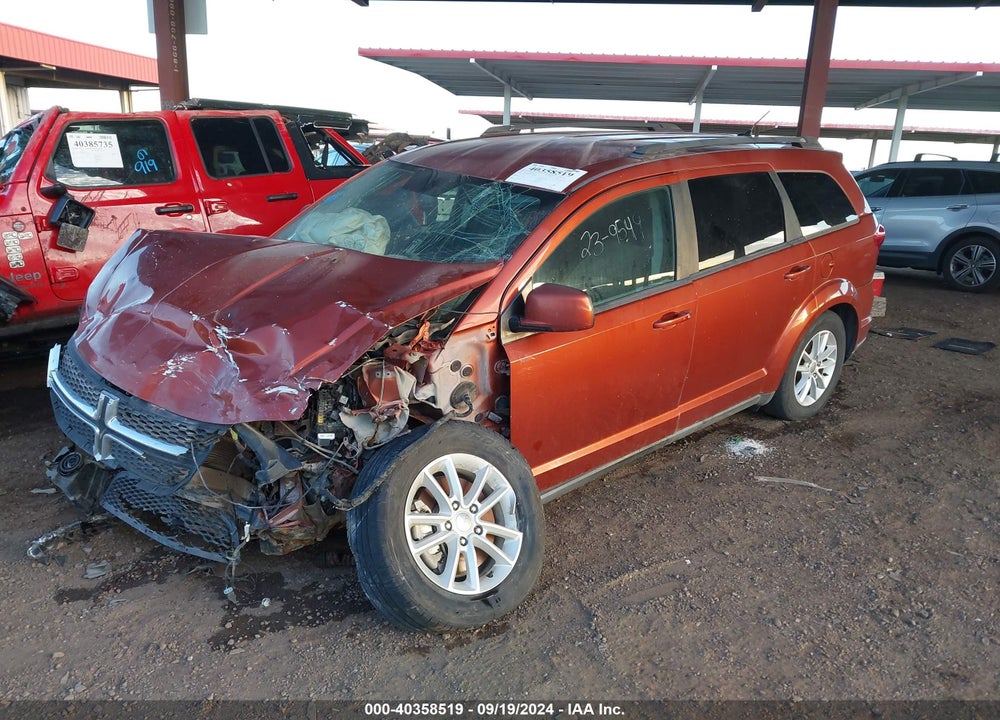 2013 DODGE JOURNEY SXT VIN: 3C4PDCBG6DT682390