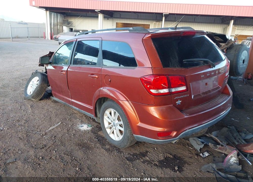 2013 DODGE JOURNEY SXT VIN: 3C4PDCBG6DT682390