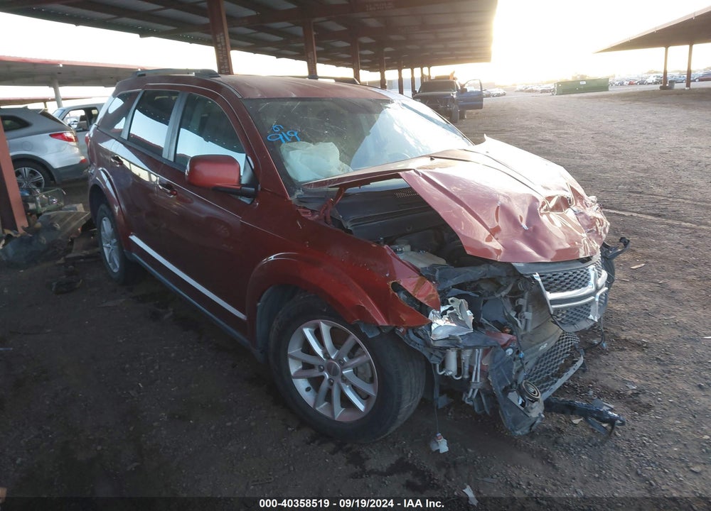 2013 DODGE JOURNEY SXT VIN: 3C4PDCBG6DT682390