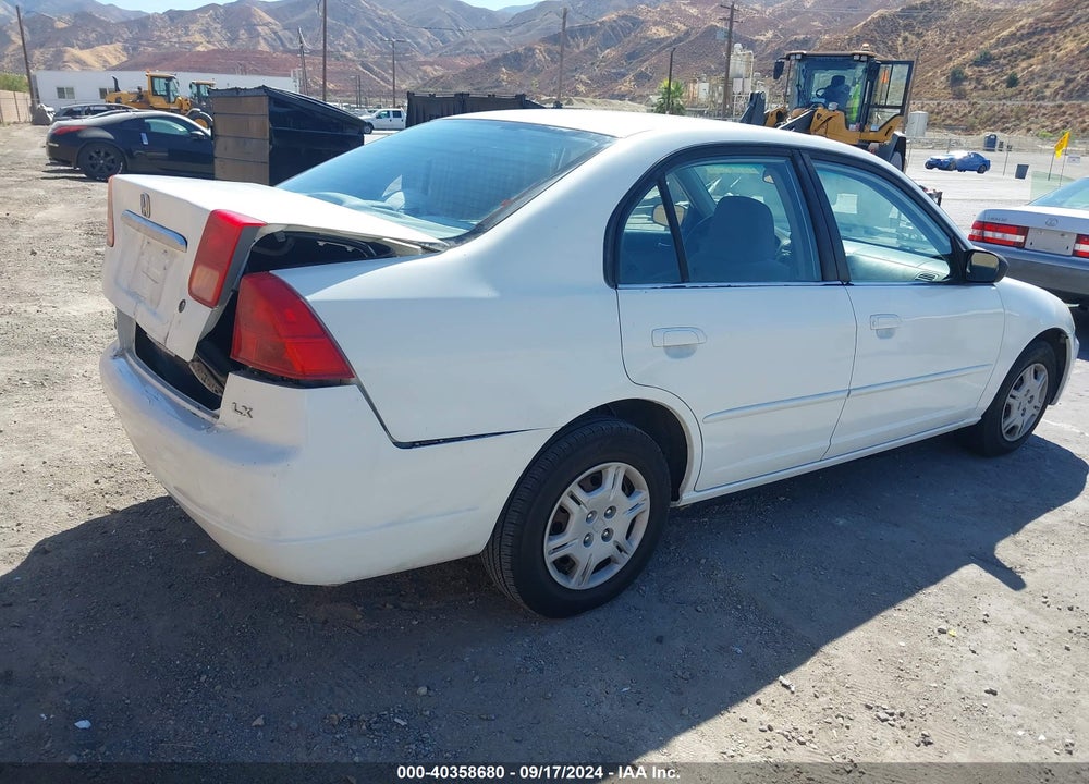 2002 HONDA CIVIC VIN: 2HGES16552H604295