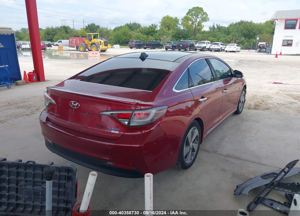 2016 HYUNDAI SONATA HYBRID LIMITED VIN: KMHE34L18GA016813