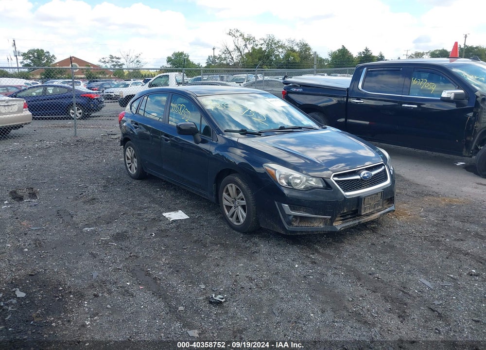 2015 SUBARU IMPREZA 2.0I PREMIUM VIN: JF1GPAC65FH266291