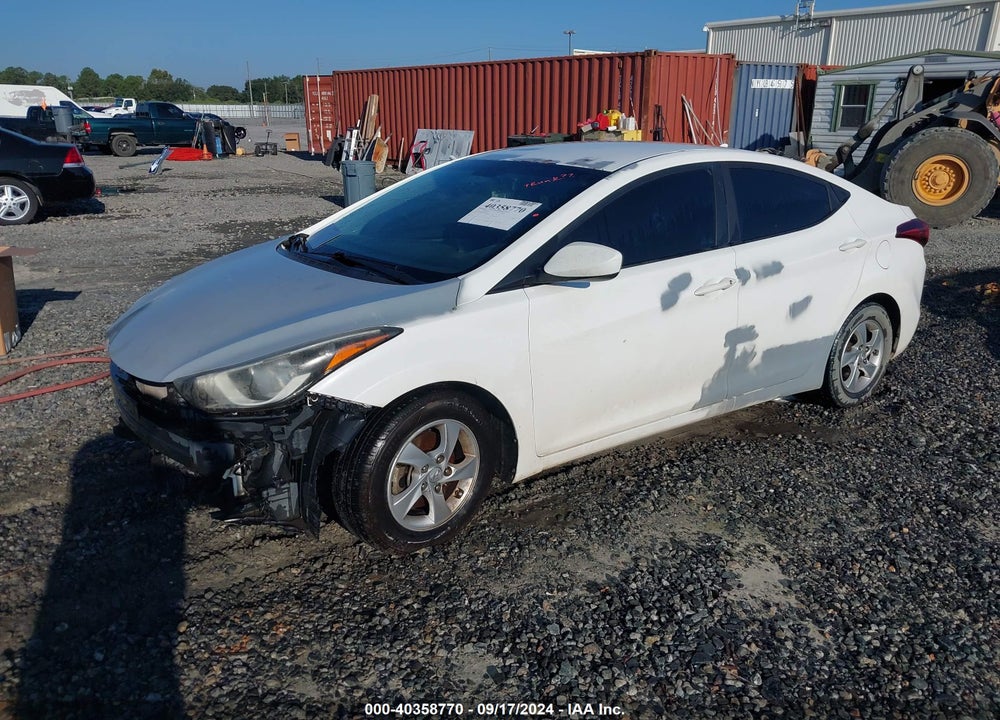 2014 HYUNDAI ELANTRA SE VIN: 5NPDH4AE3EH507383
