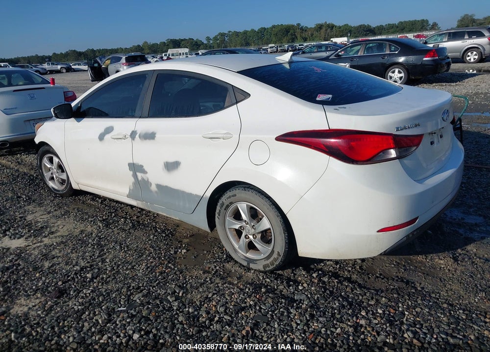 2014 HYUNDAI ELANTRA SE VIN: 5NPDH4AE3EH507383