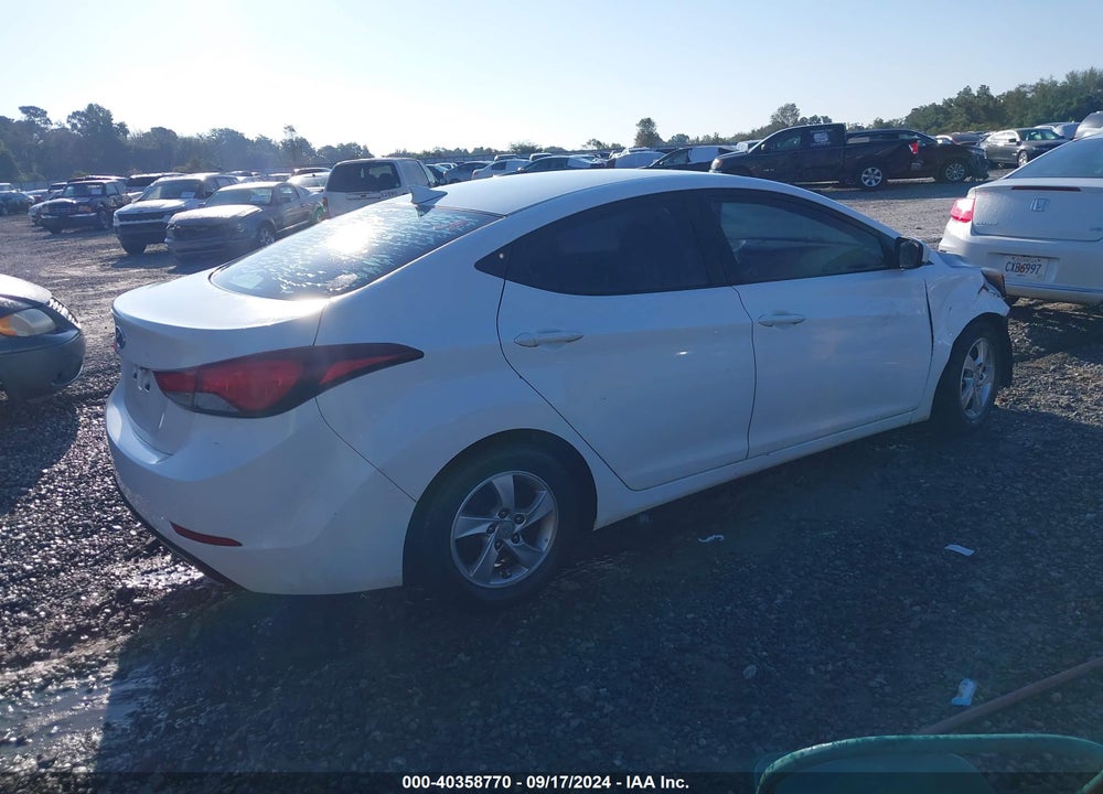 2014 HYUNDAI ELANTRA SE VIN: 5NPDH4AE3EH507383