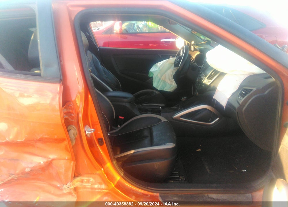 2014 HYUNDAI VELOSTER TURBO W/BLACK VIN: KMHTC6AE7EU184639
