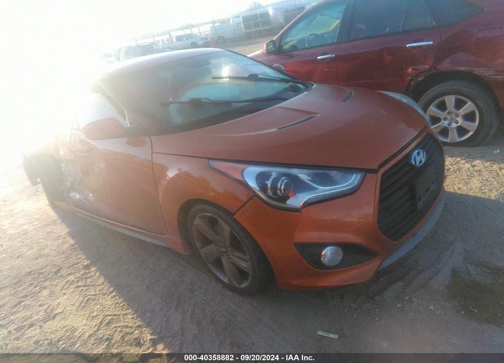 2014 HYUNDAI VELOSTER TURBO W/BLACK VIN: KMHTC6AE7EU184639