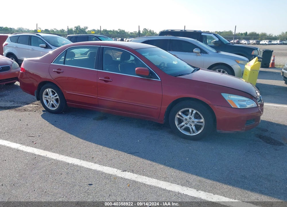 2007 HONDA ACCORD 2.4 SE VIN: 1HGCM56307A008301