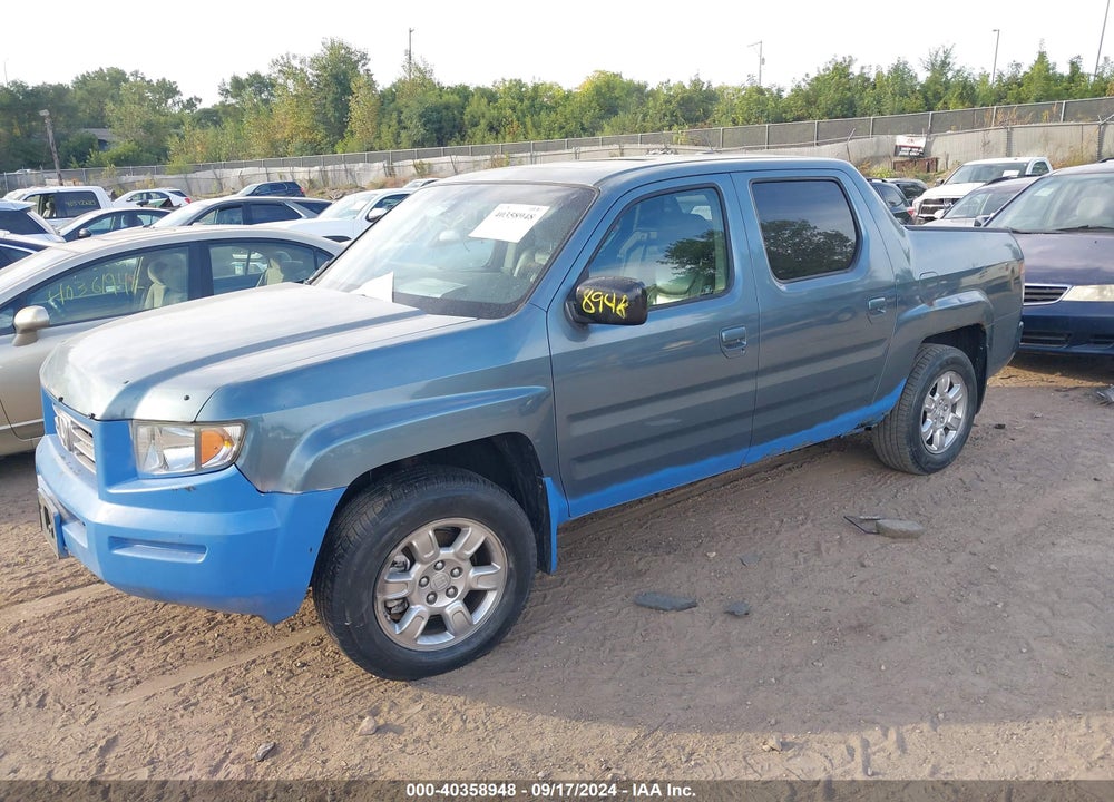 2006 HONDA RIDGELINE RTL VIN: 2HJYK16536H522062