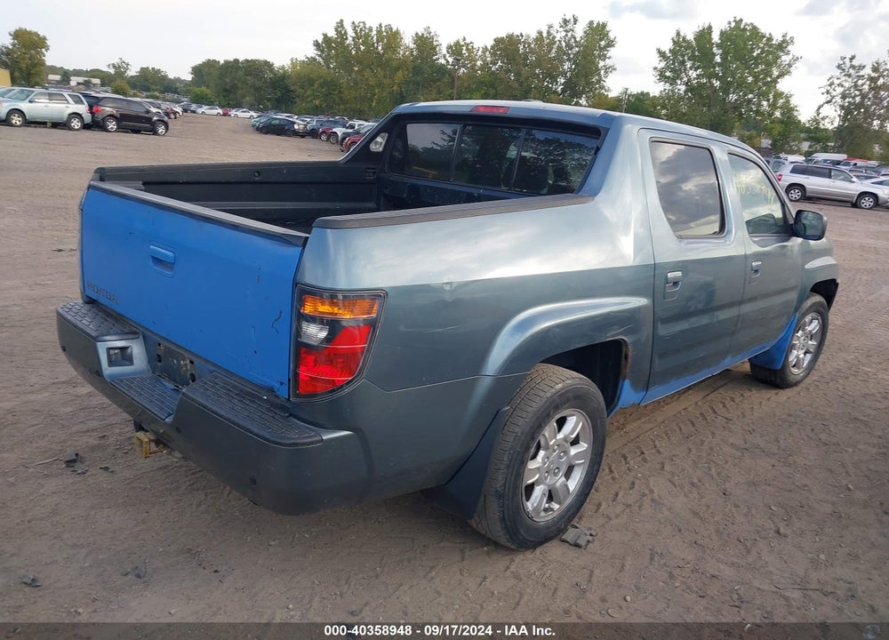 2006 HONDA RIDGELINE RTL VIN: 2HJYK16536H522062