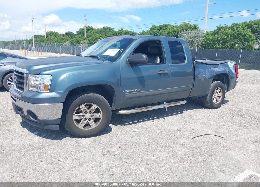 2009 GMC SIERRA 1500 SLE VIN: 1GTEC29009Z105366