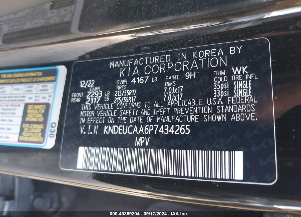 2023 KIA SELTOS S VIN: KNDEUCAA6P7434265