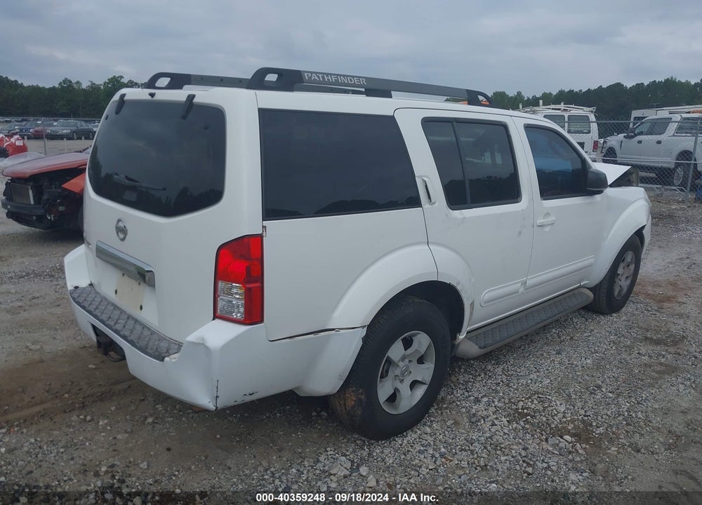 2006 NISSAN PATHFINDER S VIN: 5N1AR18U16C624643