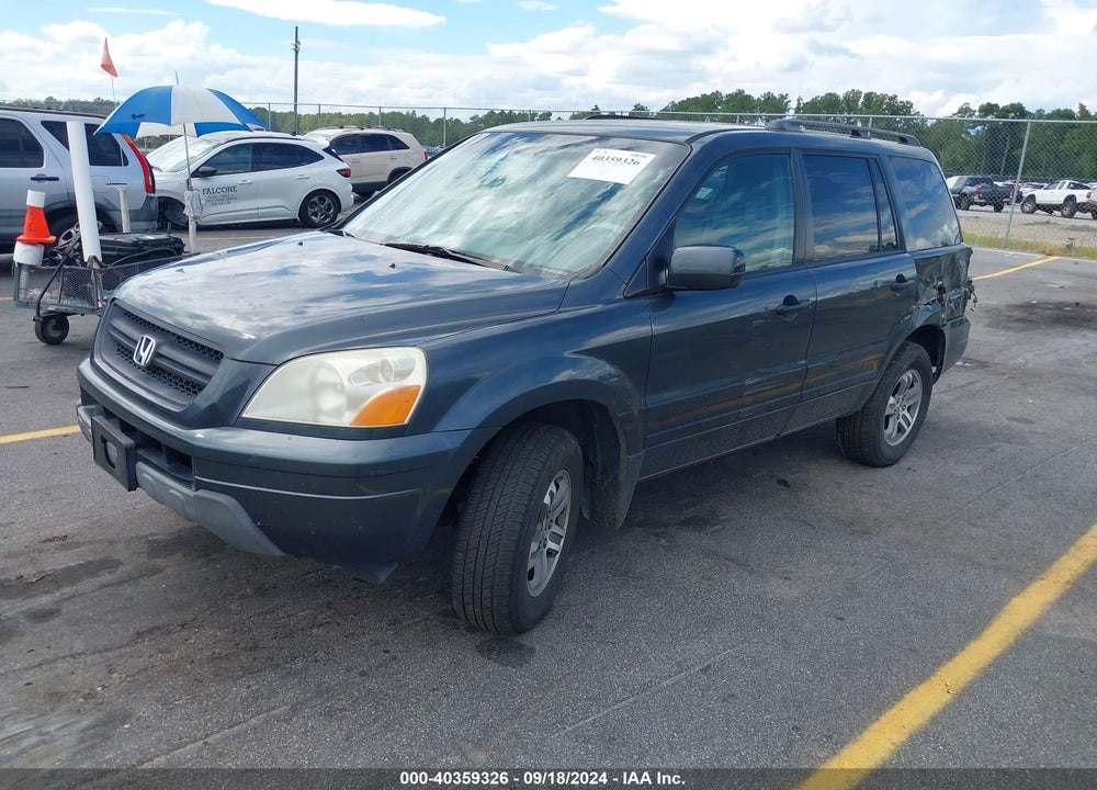 2003 HONDA PILOT EX-L VIN: 2HKYF18543H620395