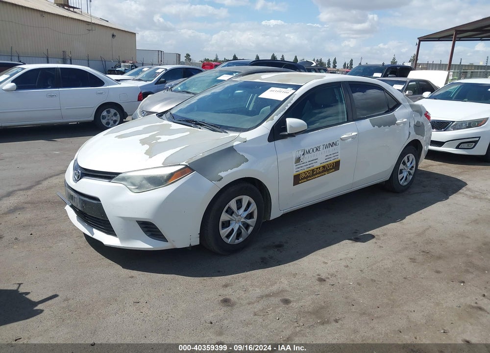2015 TOYOTA COROLLA LE ECO VIN: 5YFBPRHE2FP253540