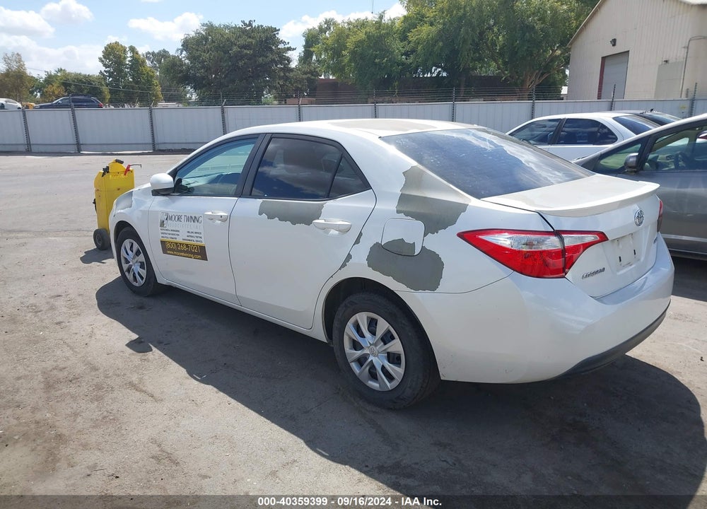 2015 TOYOTA COROLLA LE ECO VIN: 5YFBPRHE2FP253540