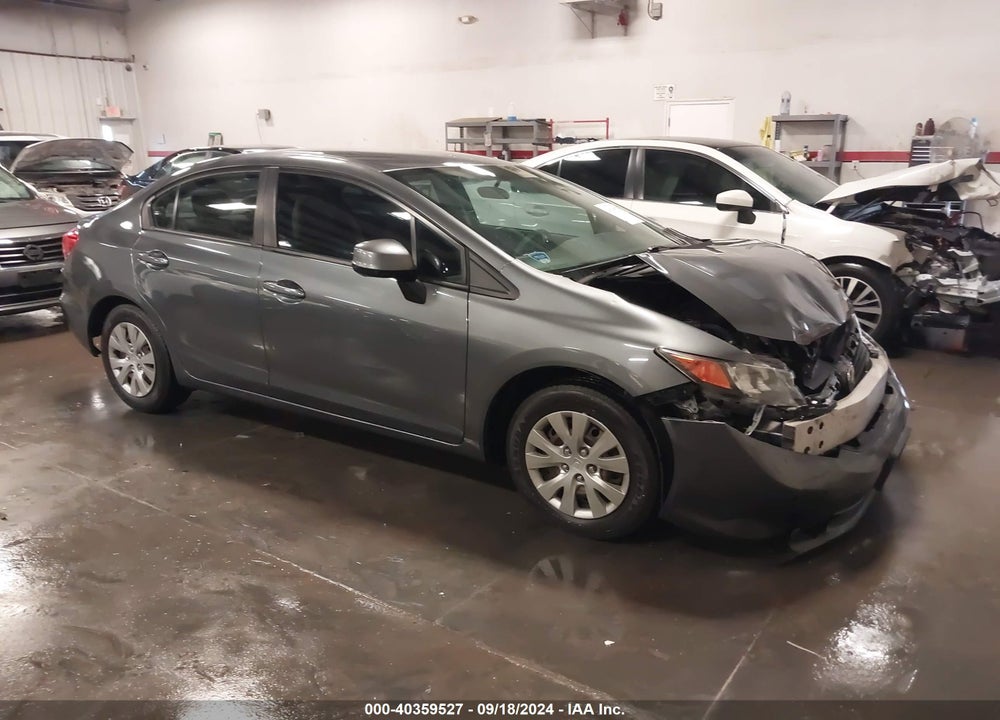 2012 HONDA CIVIC LX VIN: 19XFB2F52CE048808