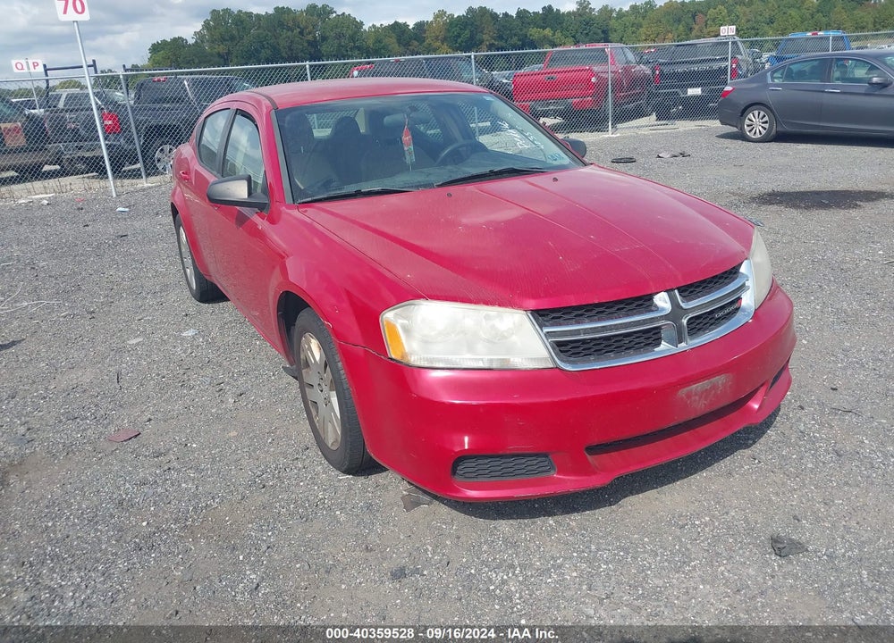 2014 DODGE AVENGER SE VIN: 1C3CDZAB9EN226266