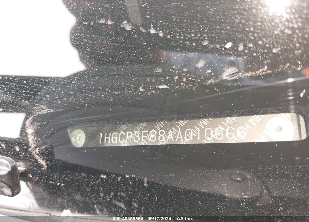 2010 HONDA ACCORD 3.5 EX-L VIN: 1HGCP3F88AA010666