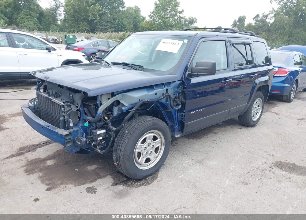 2017 JEEP PATRIOT SPORT 4X4 VIN: 1C4NJRBB5HD194356