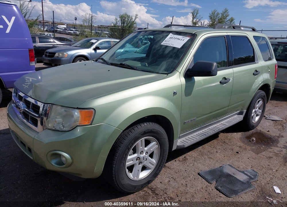 2008 FORD ESCAPE HYBRID VIN: 1FMCU49HX8KC63268