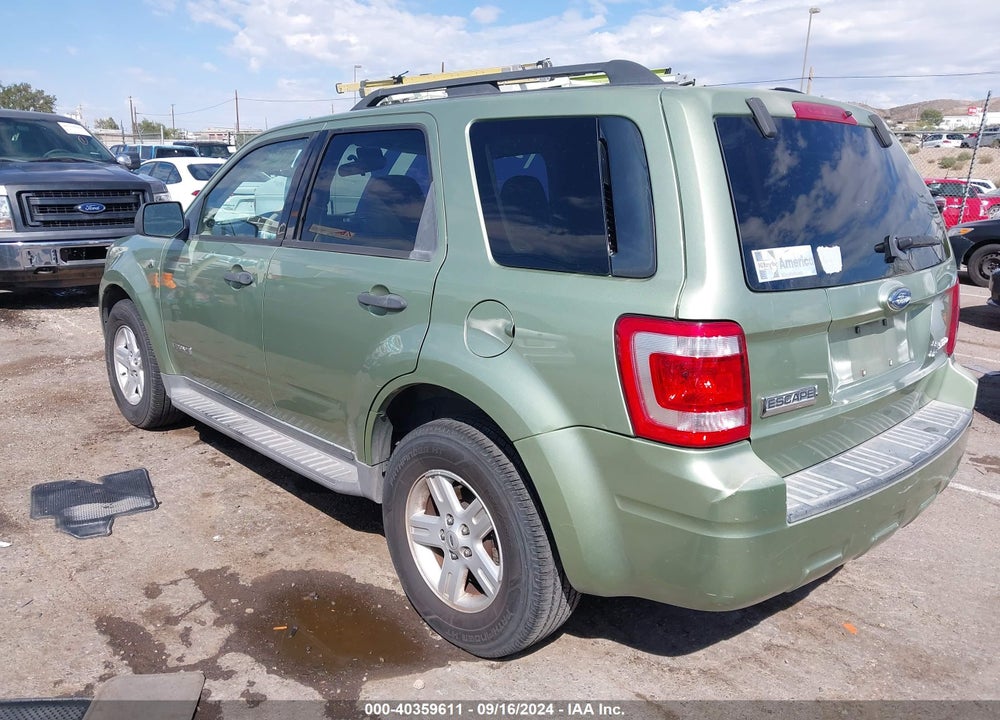 2008 FORD ESCAPE HYBRID VIN: 1FMCU49HX8KC63268