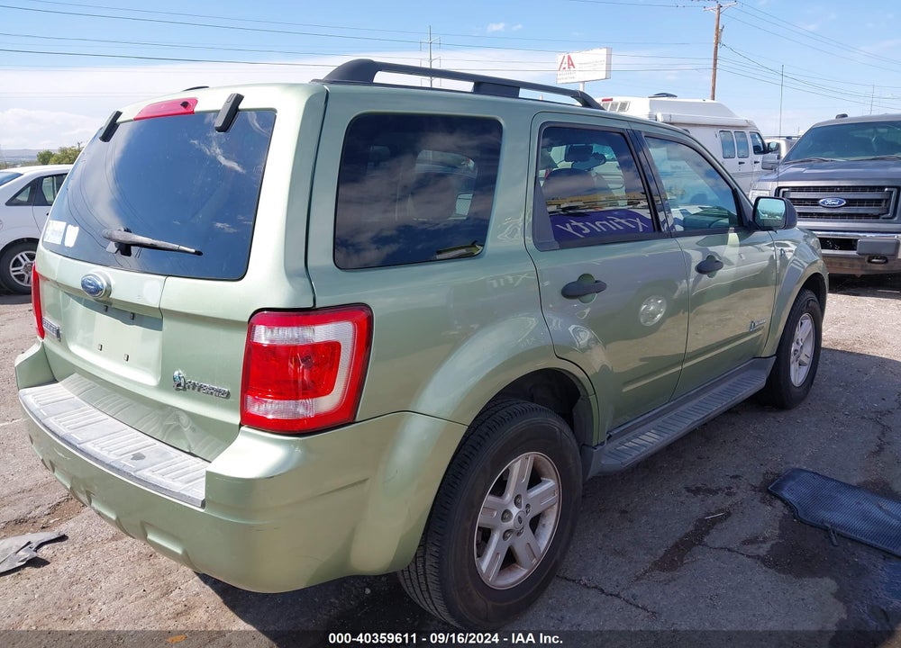 2008 FORD ESCAPE HYBRID VIN: 1FMCU49HX8KC63268