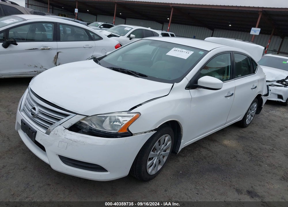2015 NISSAN SENTRA S VIN: 3N1AB7AP2FY300286