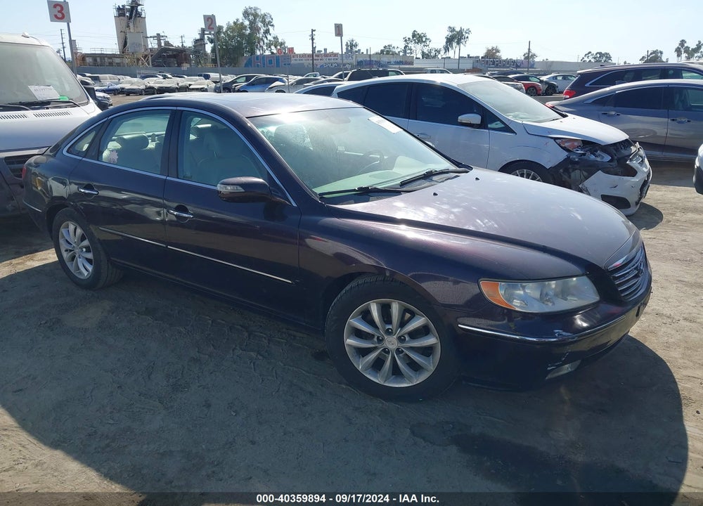 2007 HYUNDAI AZERA LIMITED/SE VIN: KMHFC46F77A180985