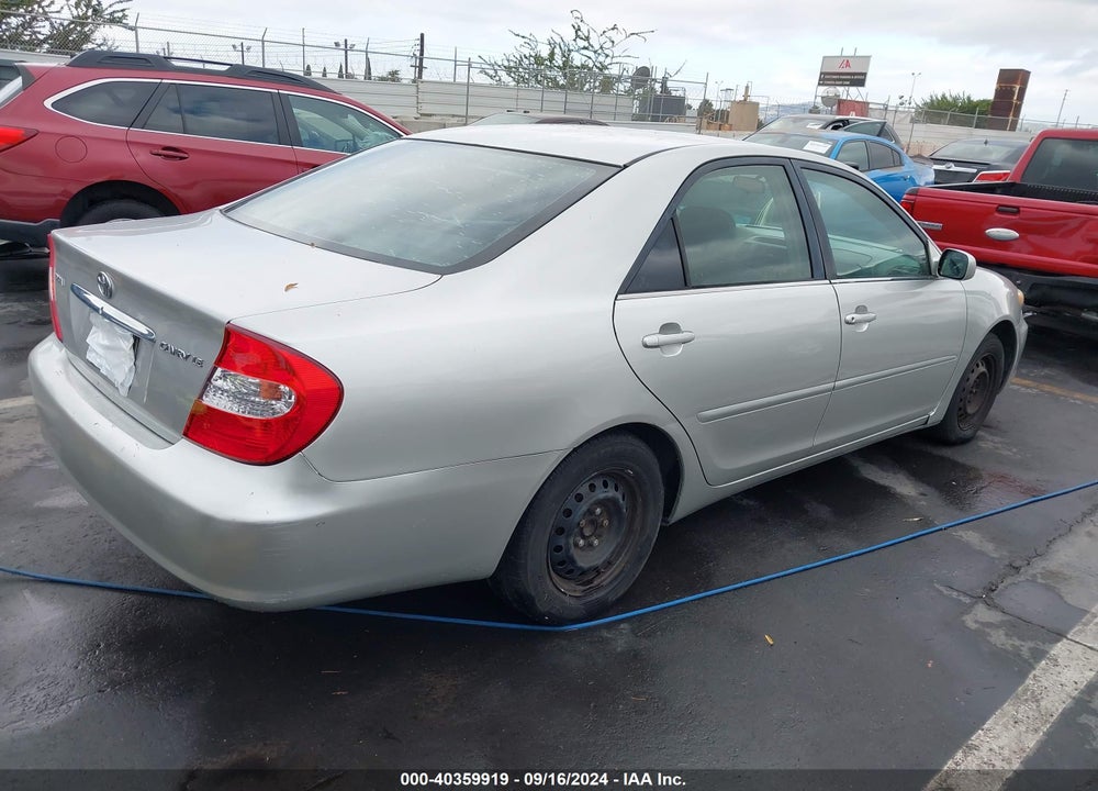 2004 TOYOTA CAMRY LE VIN: 4T1BE32K84U329789