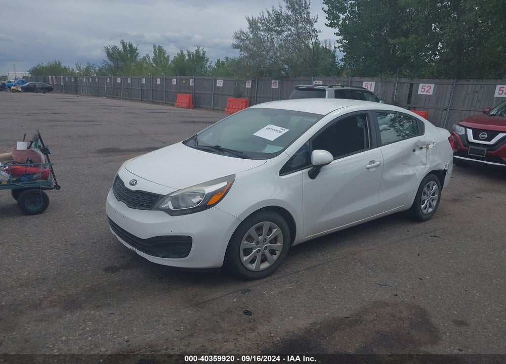 2014 KIA RIO LX VIN: KNADM4A35E6384431