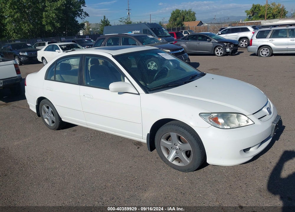 2004 HONDA CIVIC EX VIN: 1HGES25854L022348