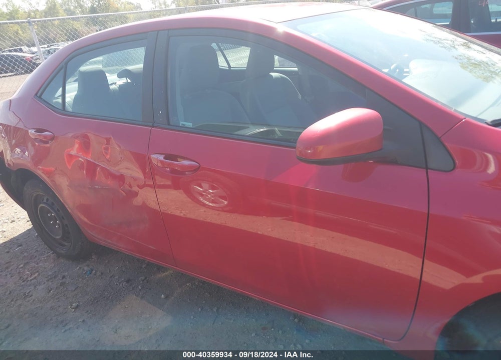 2015 TOYOTA COROLLA LE VIN: 2T1BURHE3FC476808