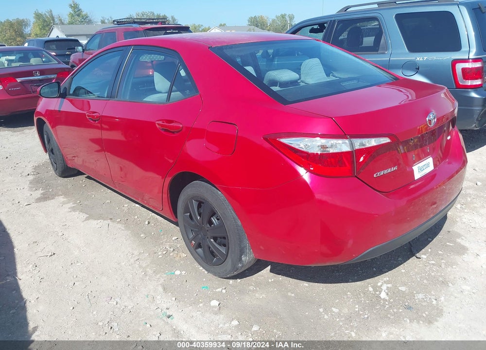 2015 TOYOTA COROLLA LE VIN: 2T1BURHE3FC476808