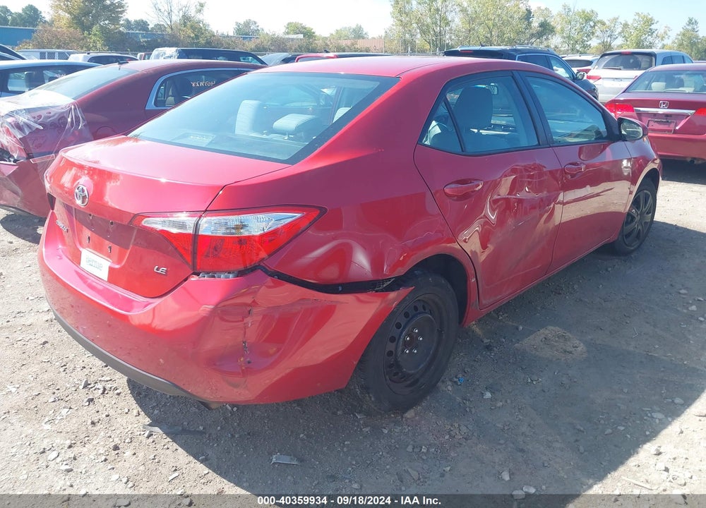 2015 TOYOTA COROLLA LE VIN: 2T1BURHE3FC476808
