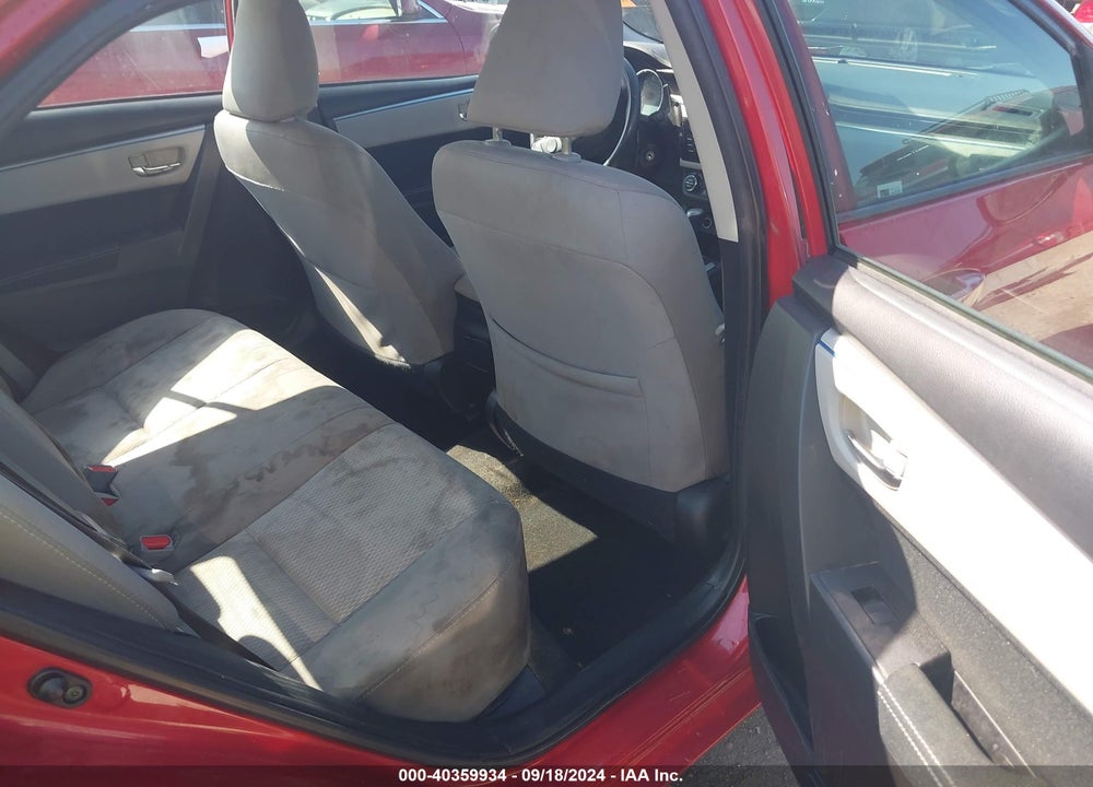 2015 TOYOTA COROLLA LE VIN: 2T1BURHE3FC476808