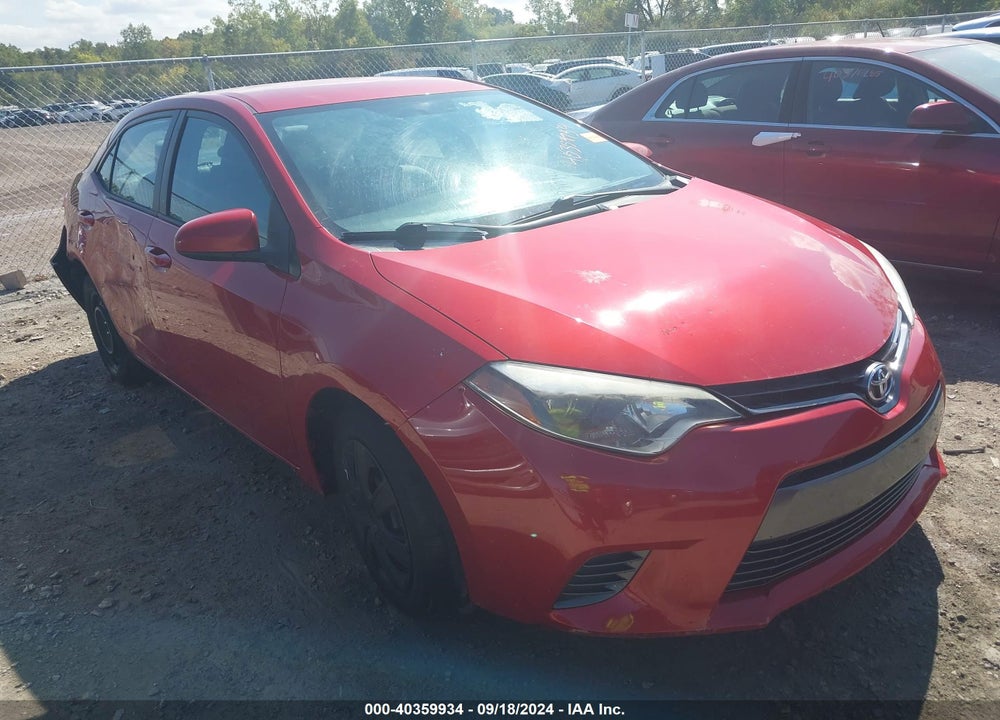 2015 TOYOTA COROLLA LE VIN: 2T1BURHE3FC476808