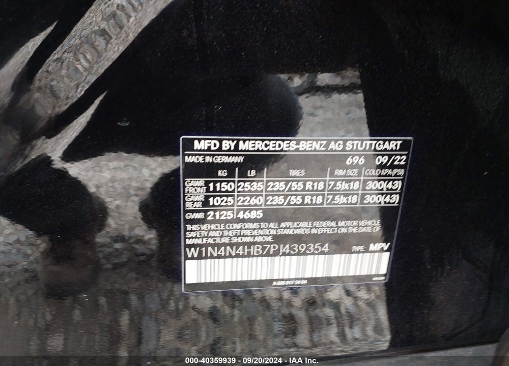 2023 MERCEDES-BENZ GLA 250 4MATIC VIN: W1N4N4HB7PJ439354