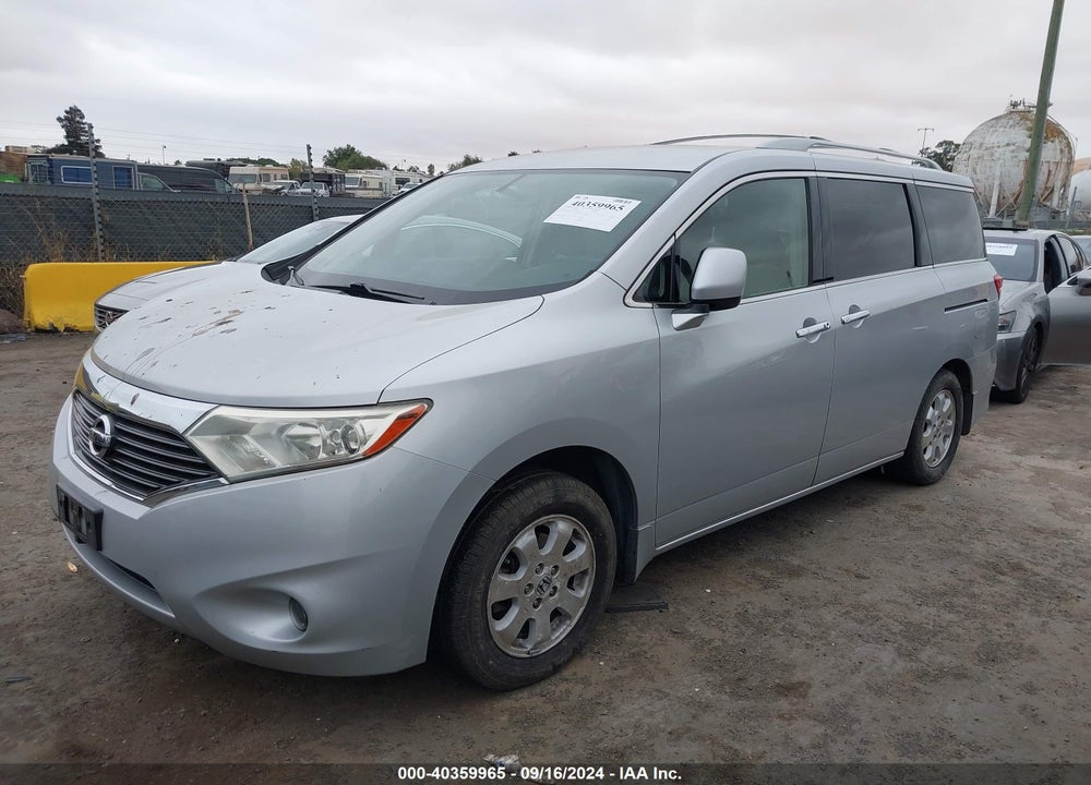 2012 NISSAN QUEST SV VIN: JN8AE2KP4C9036256