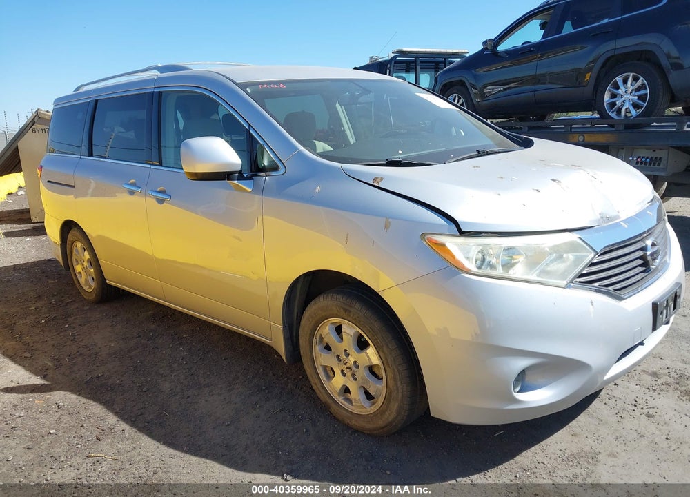 2012 NISSAN QUEST SV VIN: JN8AE2KP4C9036256