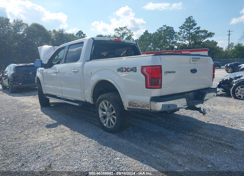 2016 FORD F-150 LARIAT VIN: 1FTEW1EG3GKE69968