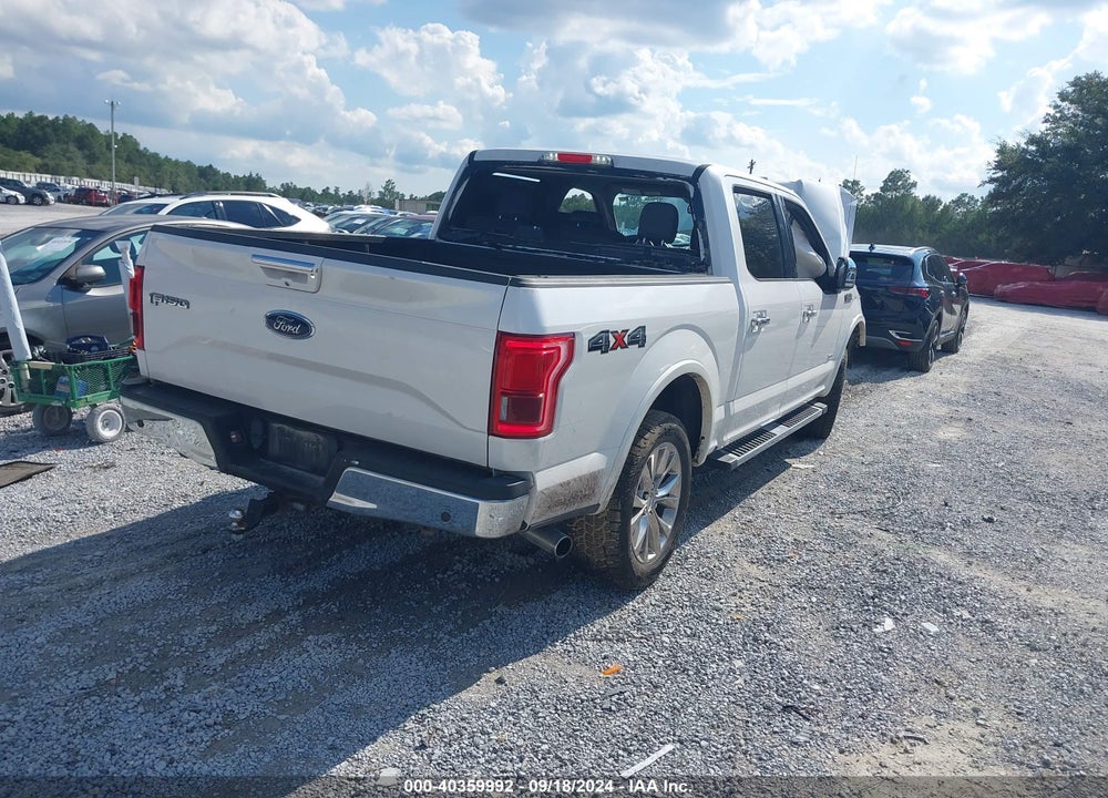2016 FORD F-150 LARIAT VIN: 1FTEW1EG3GKE69968