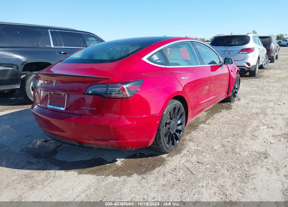 2018 TESLA MODEL 3 LONG RANGE/PERFORMANCE VIN: 5YJ3E1EB7JF075215