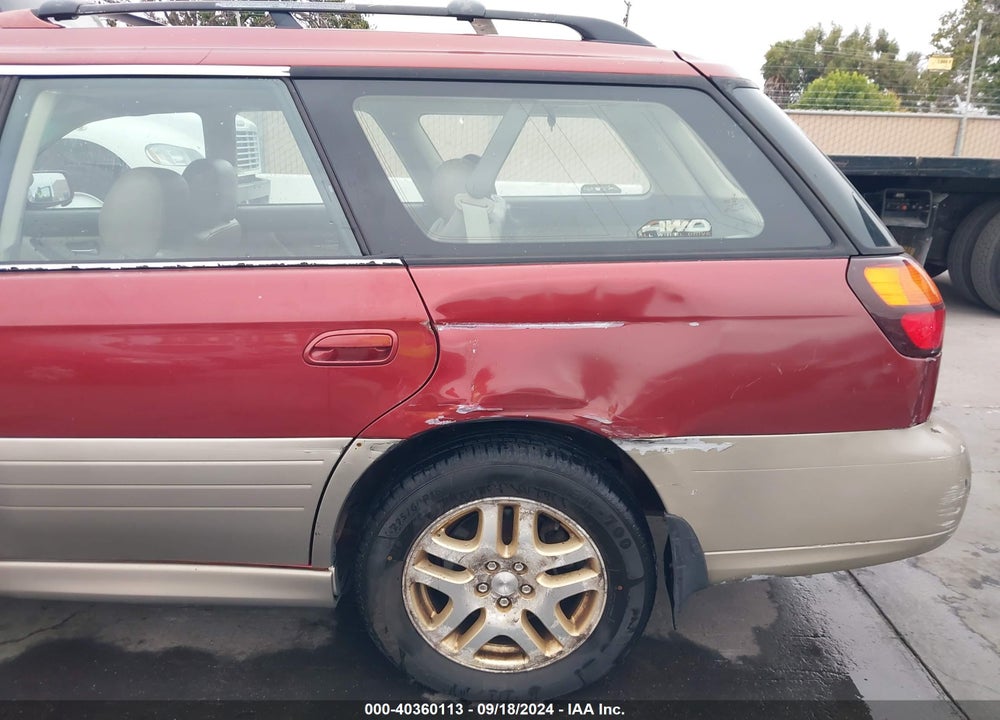 2002 SUBARU OUTBACK LIMITED VIN: 4S3BH686126611443