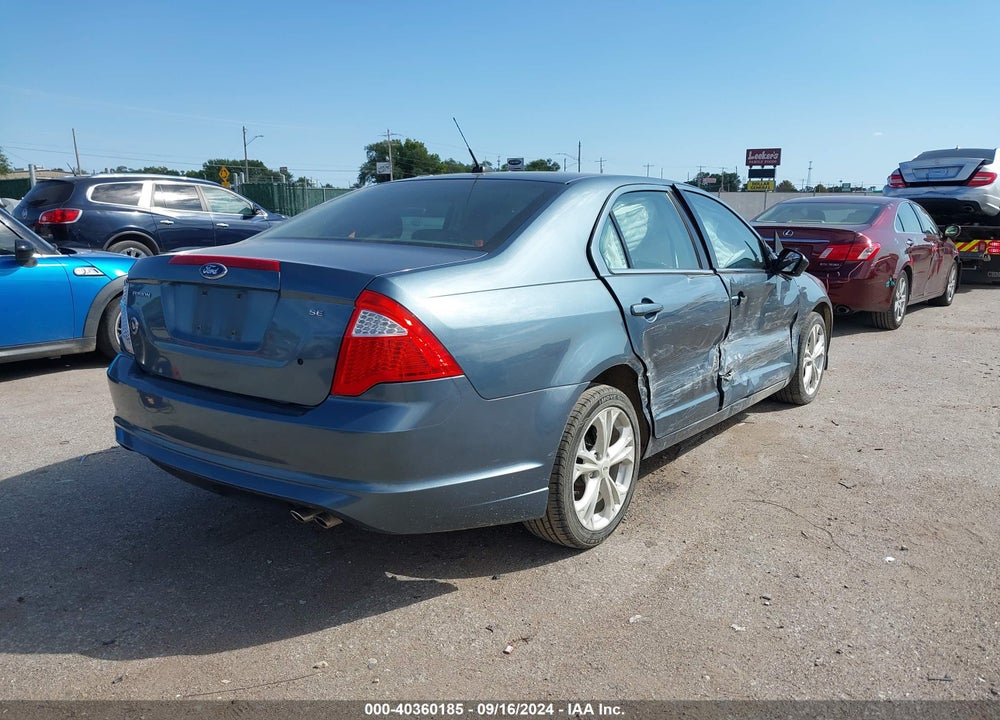 2012 FORD FUSION SE VIN: 3FAHP0HA4CR131888