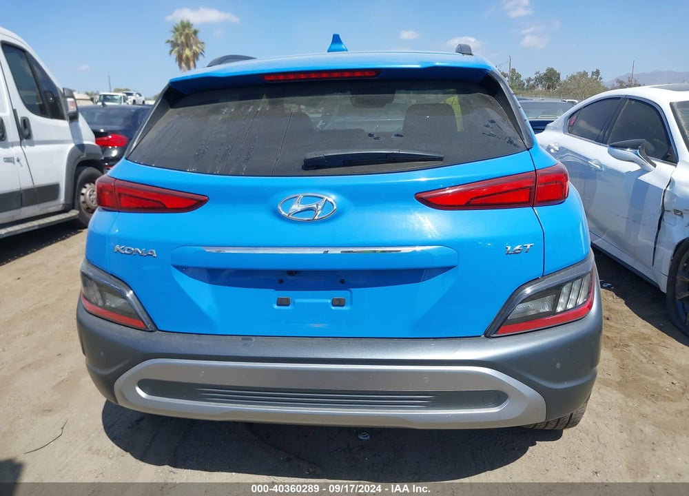 2022 HYUNDAI KONA LIMITED VIN: KM8K53A39NU923741