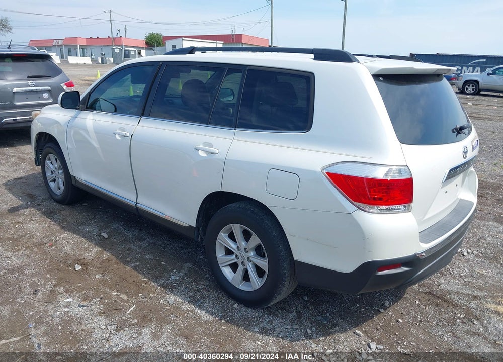 2012 TOYOTA HIGHLANDER VIN: 5TDZA3EHXCS028877